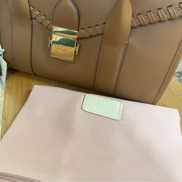 Radley London Loaf Lane Crafted - Medium Flapover Crossbody Butterscotch Tan NEW - Picture 11 of 12